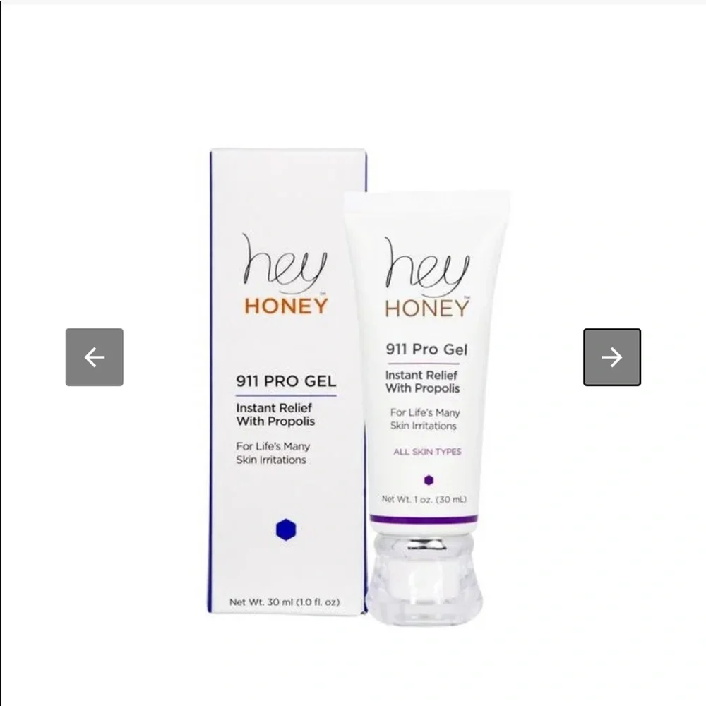 HEY HONEY 911 Pro Gel Instant Relief 1oz $48 CLEAN BEAUTY NIB